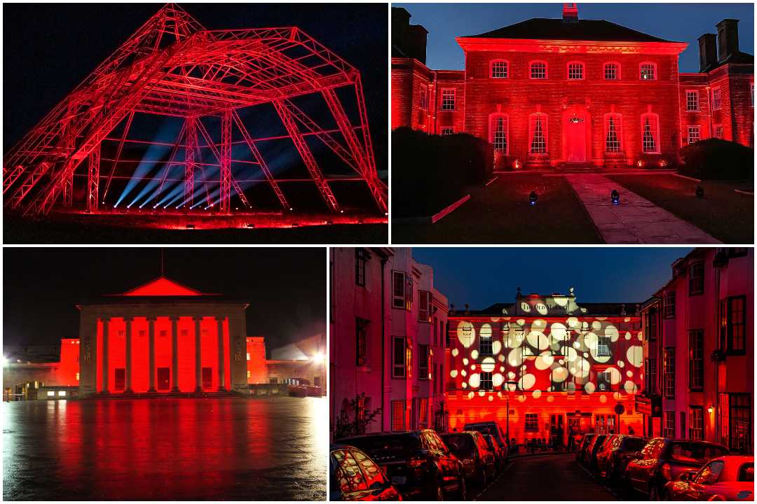 Glastonbury’s Pyramid Stage (photo: Sevim Sangwell); Antrobus House (photo: Peachy Productions); Brighton Old Market (photo: Jim Carey); Guildhall Southampton (photo: AMG)