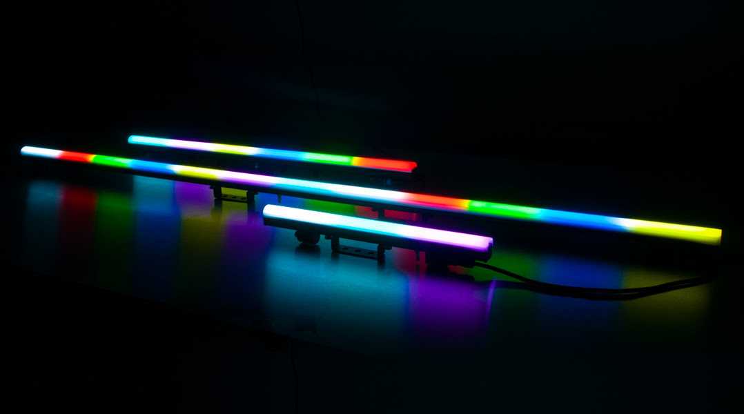 The series includes three sizes of pixel strip bars