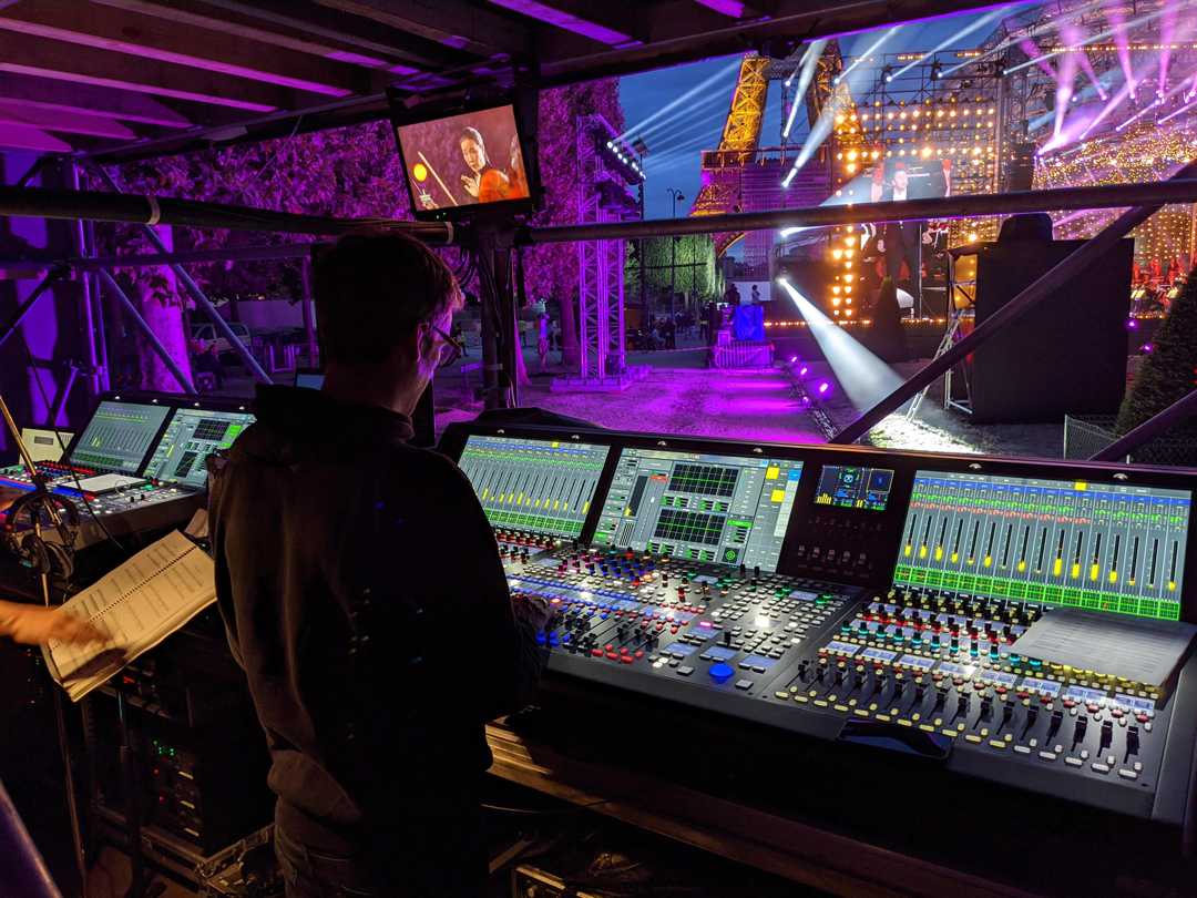 The show was relayed to TV viewers in France and across Europe The show was relayed to TV viewers in France and across Europe