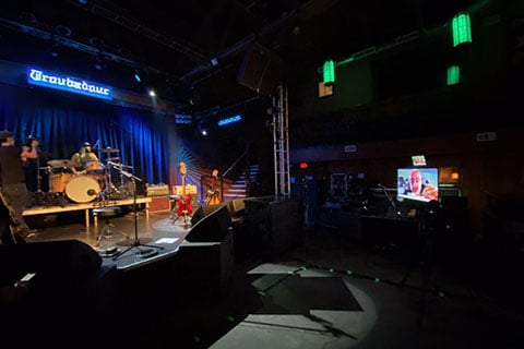 The gig was streamed from West Hollywood’s Troubadour