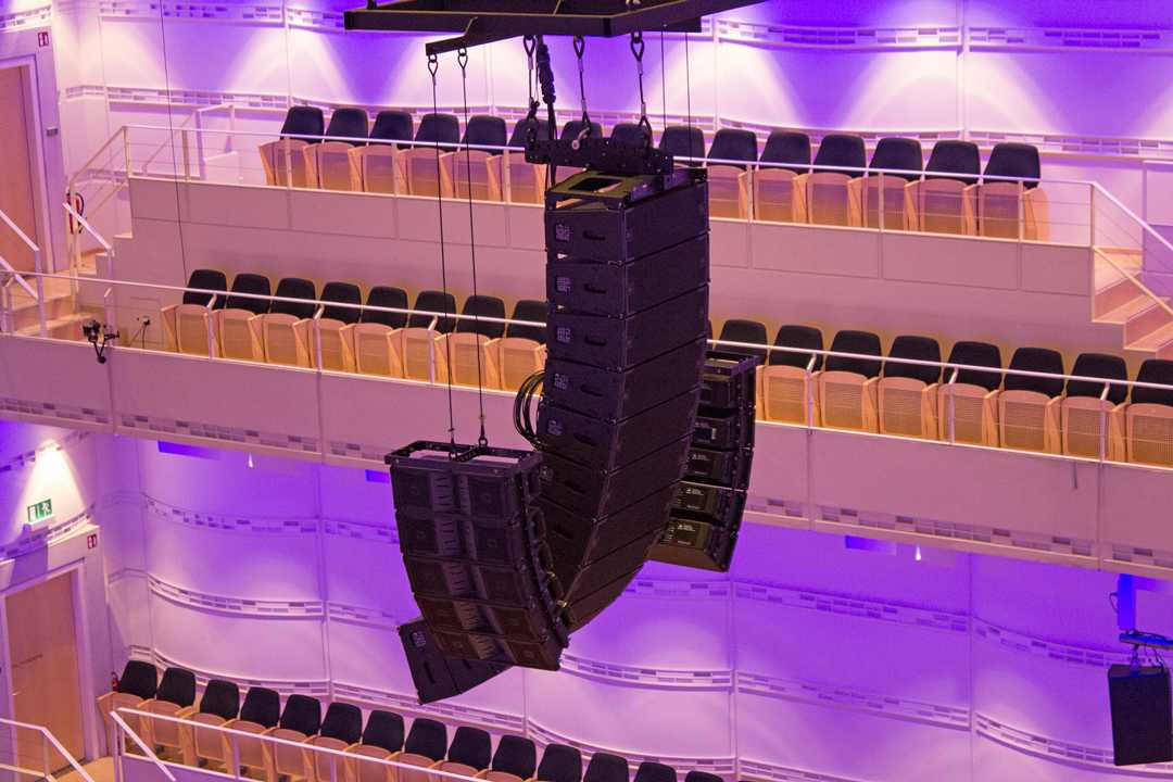 The new audio solution features an array of JBL loudspeakers The new audio solution features an array of JBL loudspeakers