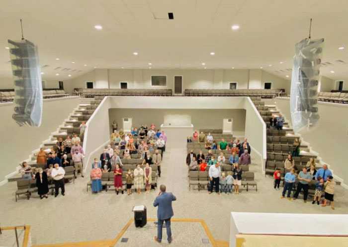 Church leaders decided to build a new sanctuary to fit their modern worship style