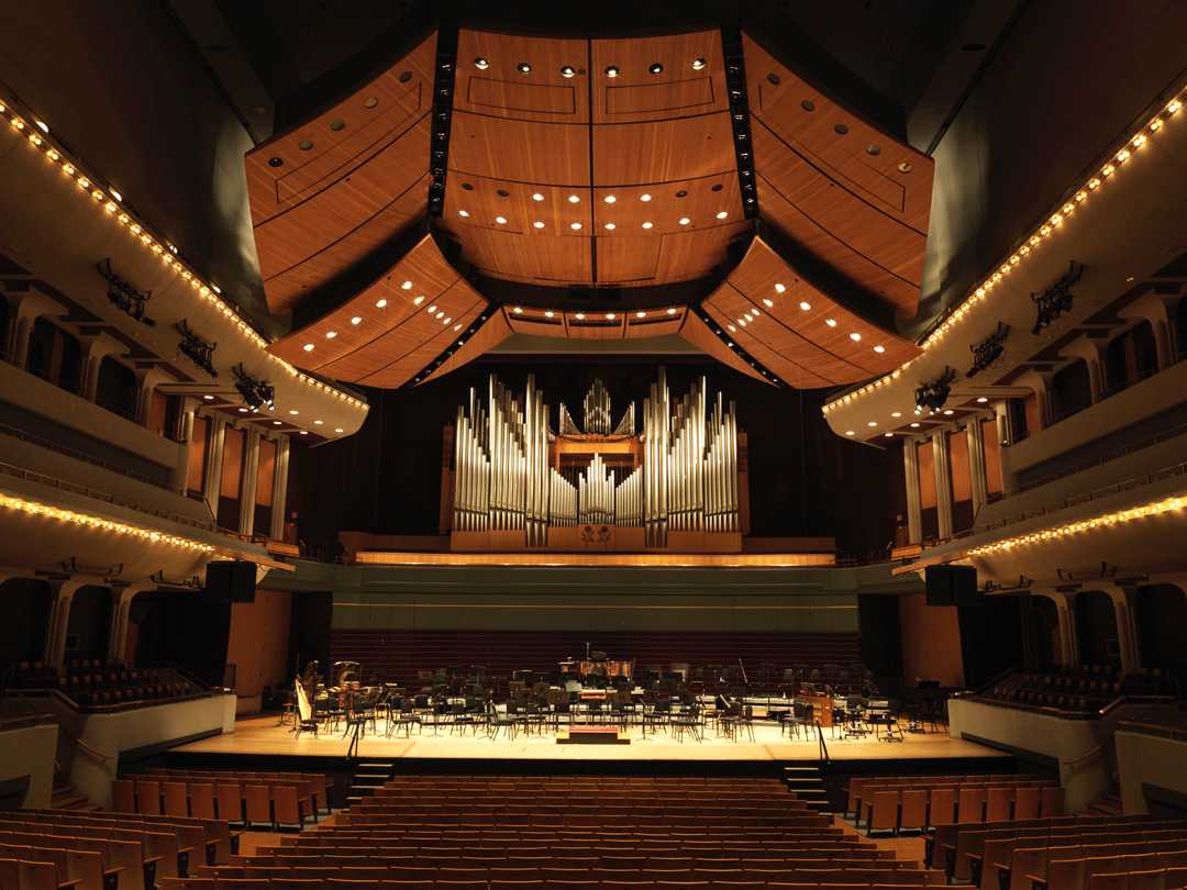 The Jack Singer Concert Hall is the permanent home of the Calgary Philharmonic Orchestra