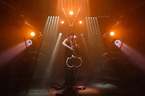 The concert took place in an improvised demo space