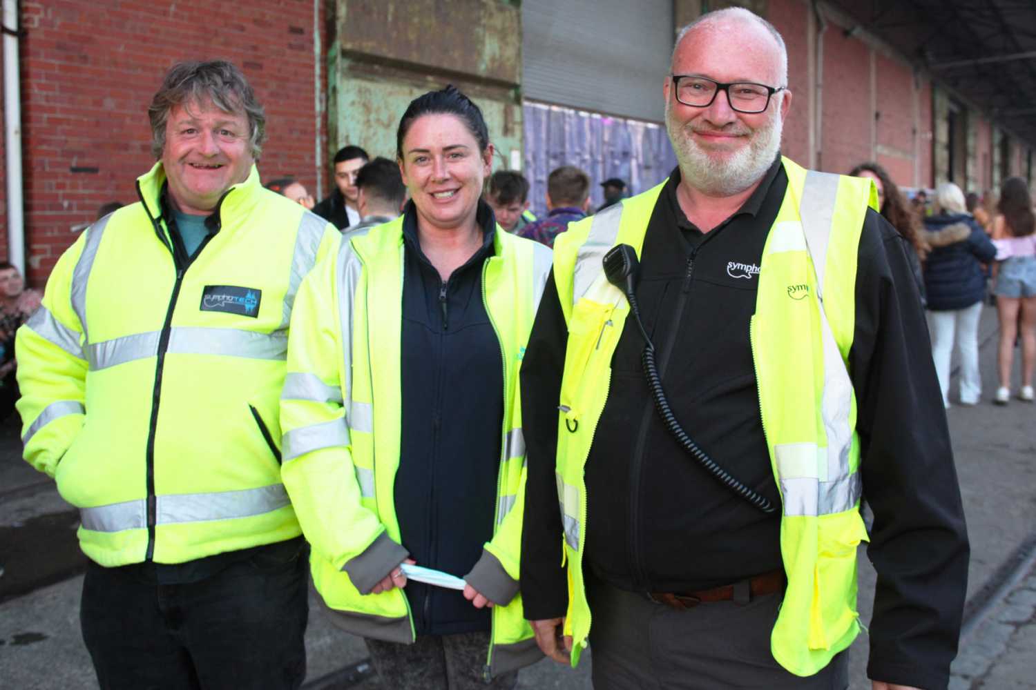 The Symphotech team on site -  Will Hodgson, Nicola O’Boyle and Eddy Grant