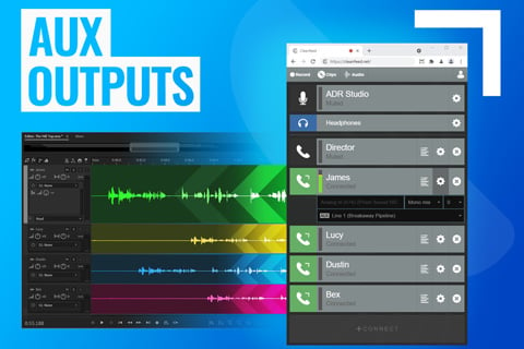 Cleanfeed Aux Outputs has helped many sound engineers to connect to remote actors