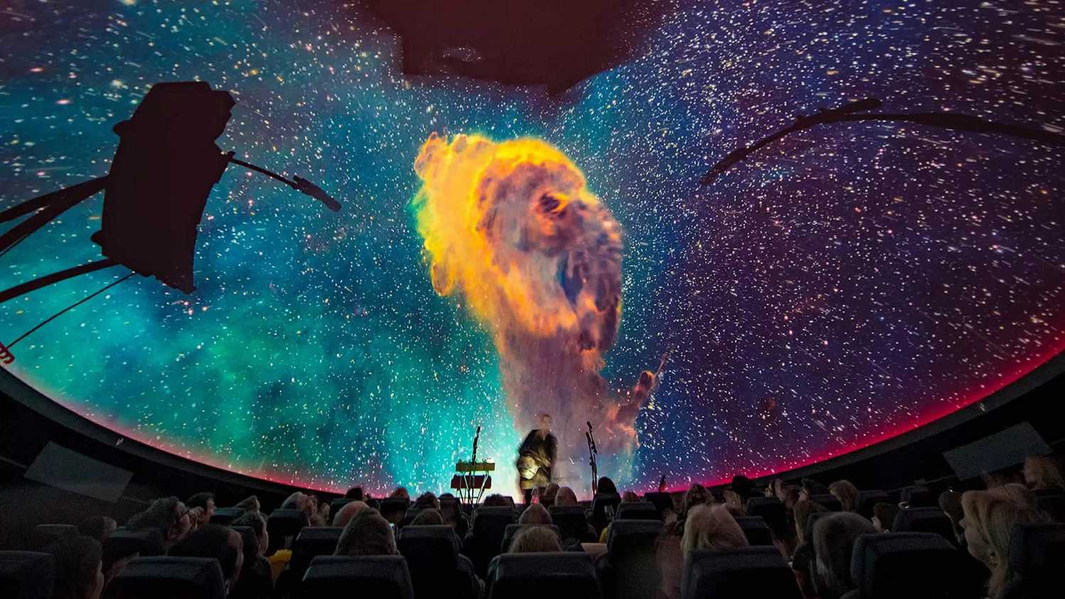 The planetarium is the largest in New Zealand The planetarium is the largest in New Zealand