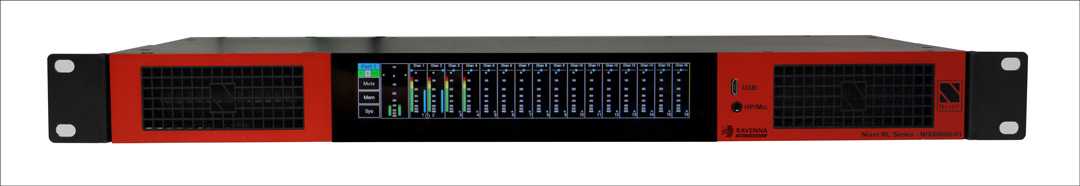 RL Series is a range of 1U rack-mounted AoIP mixing and monitoring units