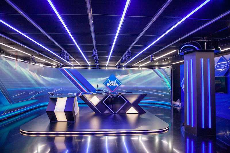 The main studio was recently fitted with innovative new lighting effects from GLP The main studio was recently fitted with innovative new lighting effects from GLP
