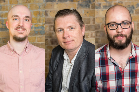 Stuart Wood, Ian Saunders and Luke Edwards