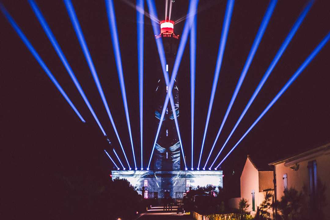 The concert was staged at the Phare des Baleines on the Ile de Ré