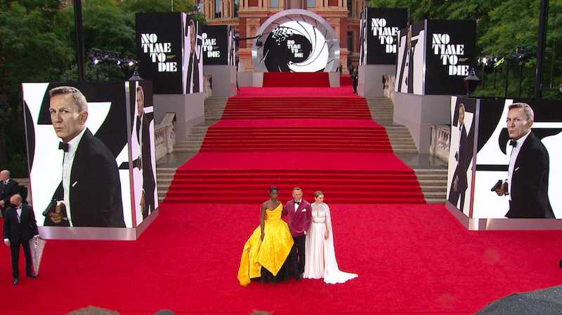 Daniel Craig, Rami Malek, and Lashana Lynch strutted their stuff on the red carpet