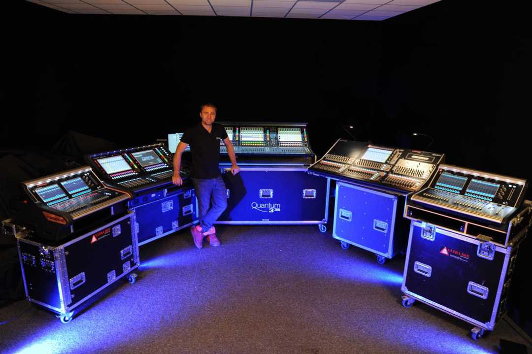 Maxime Polak with Ultra Son’s DiGiCo fleet