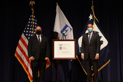 The award was presented at a Washington, D.C. ceremony by Deputy Secretary of Commerce Don Graves