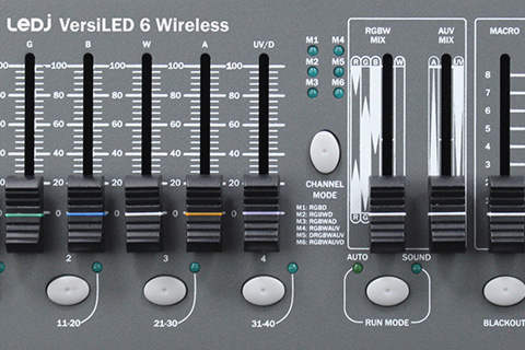 The VersiLED 6 is designed for controlling multi colour LED fixtures