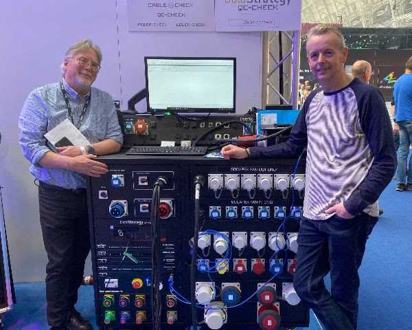 Adlib's Andy Dockerty with Data Strategy's Iain Roche at this year's PLASA Show