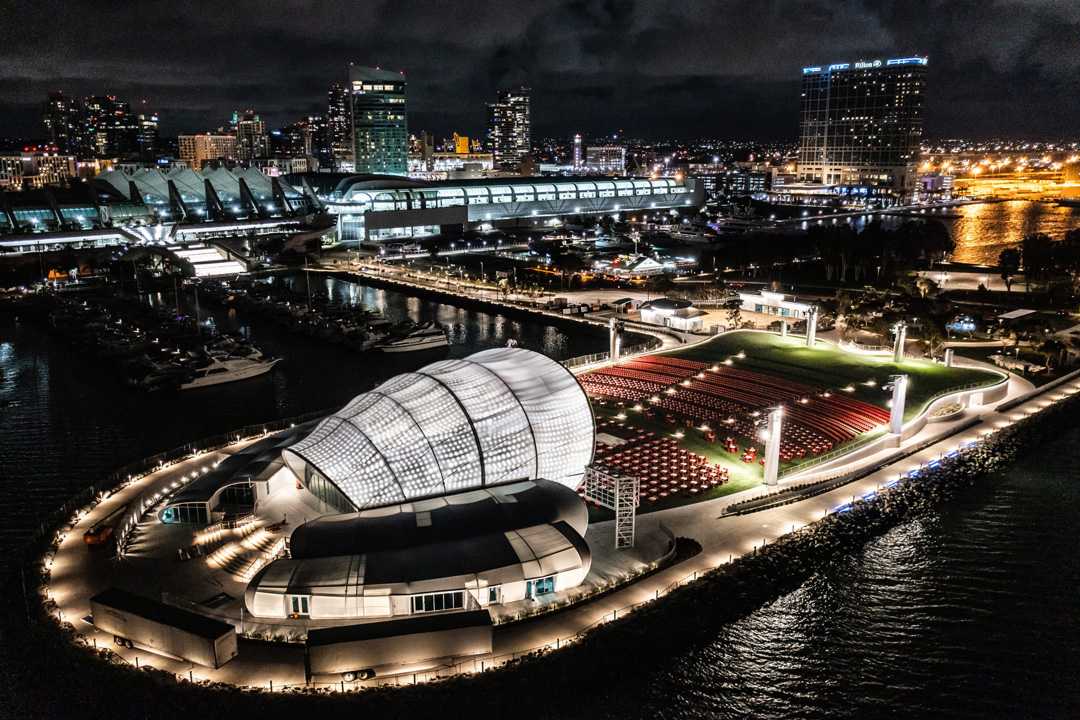 The Rady Shell at Jacobs Park on San Diego Bay