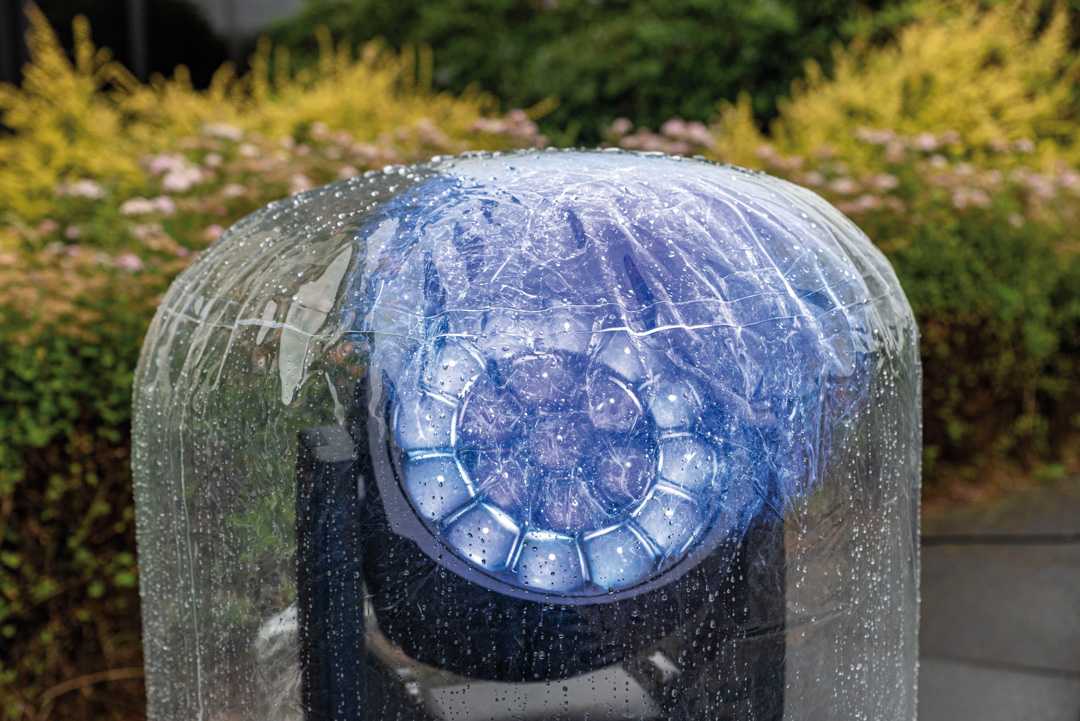 The Rain Dome has a built-in pressure switch to prevent unwanted damage