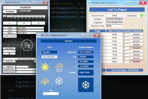 Intelligent Modules expand the capabilities of a DSP to provide customisable control of third-party products and manipulation of control data within a system