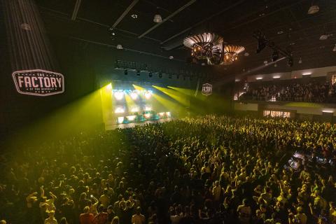 Deadmau5 performing on The Factory’s K2 rig at the venue’s grand opening