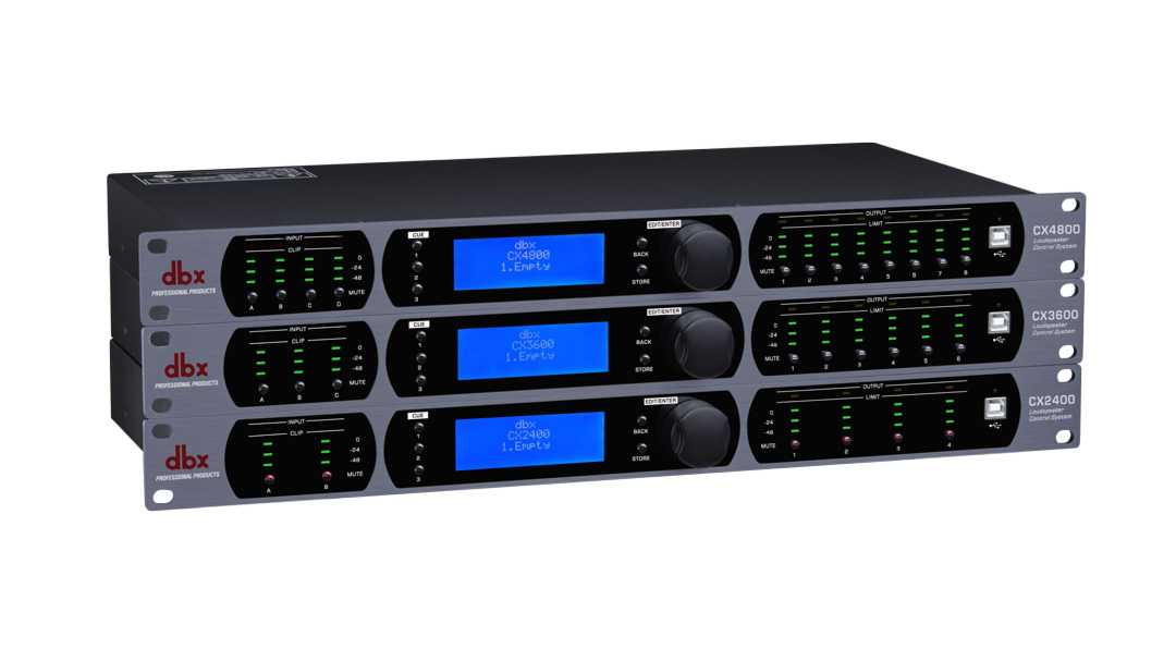 The CX Series provides ‘all of the processing necessary to get the most out of sound systems’