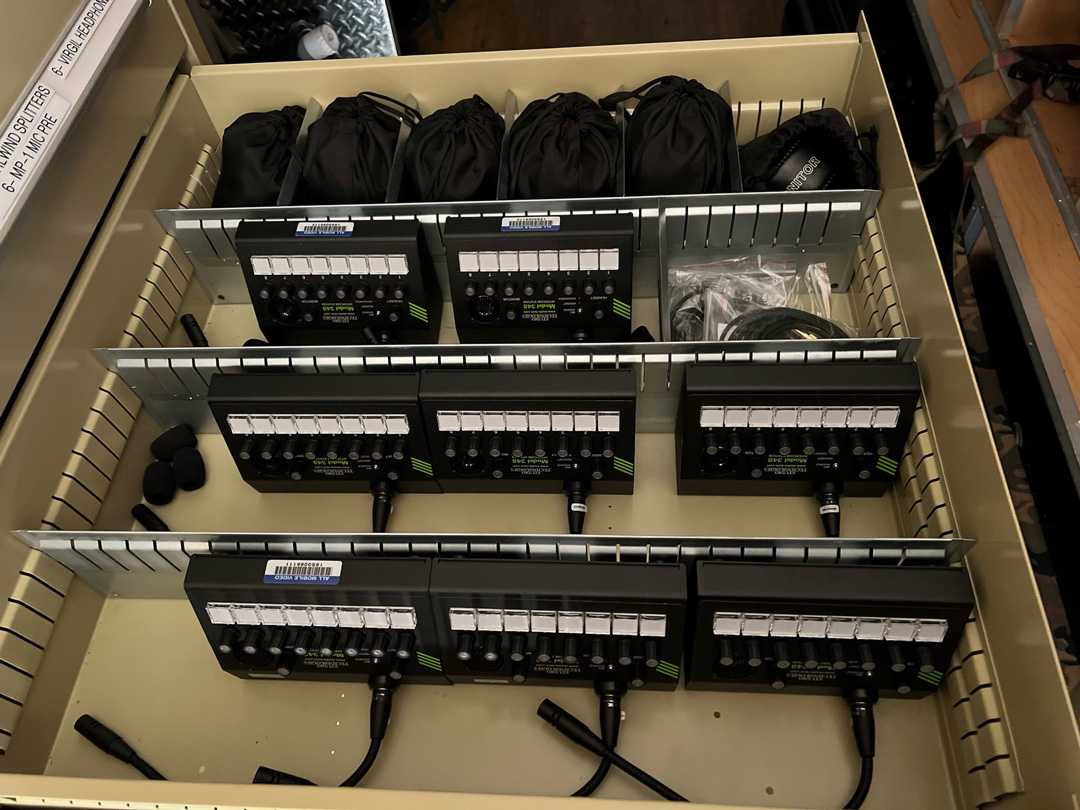 AMV incorporated Studio Technologies Dante compatible beltpacks into the new Eclipse truck AMV incorporated Studio Technologies Dante compatible beltpacks into the new Eclipse truck