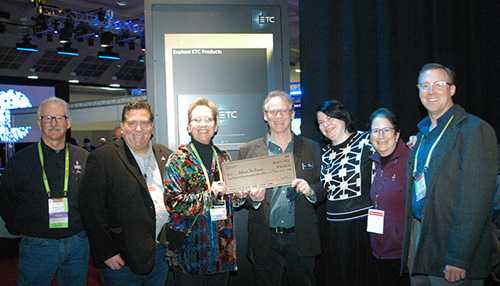 BTS board members Eddie Raymond, Tobin Neis, Tracey Cosgrove, Lori Rubinstein, and Todd Spencer flank David Lincecum and CJ Pierce from ETC
