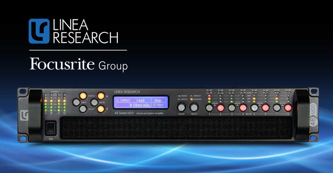 The renowned M Series amplifiers form part of Linea Research's product portfolio The renowned M Series amplifiers form part of Linea Research's product portfolio