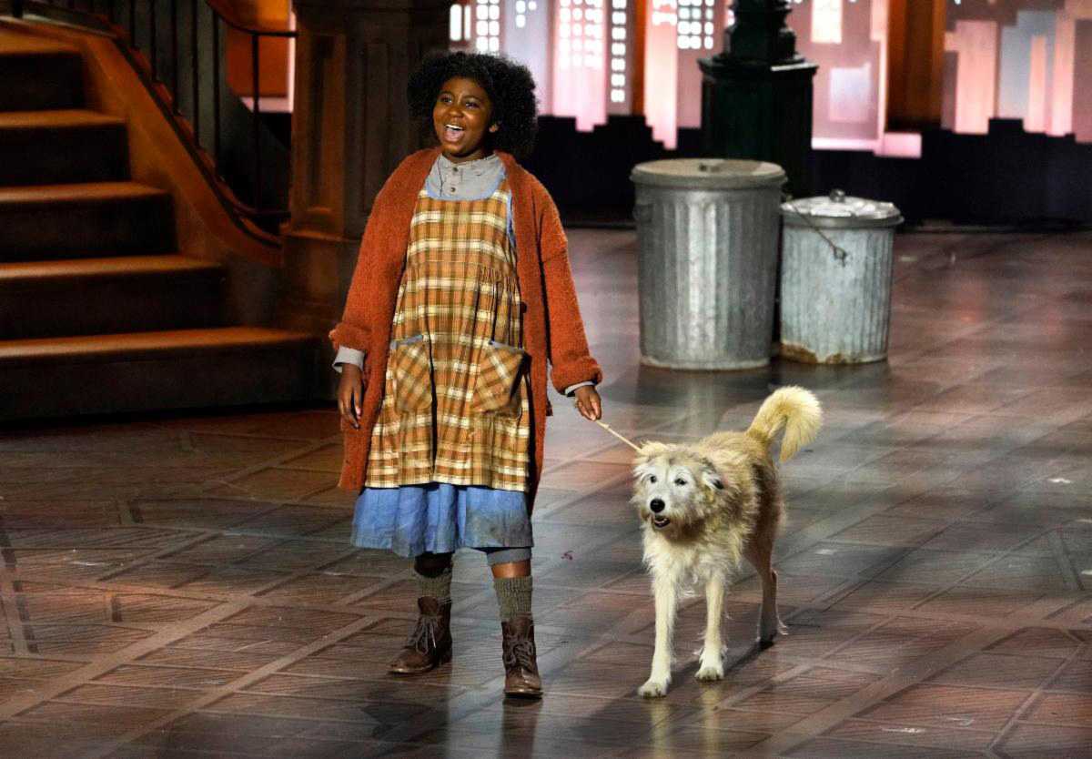 Annie Live was broadcast to a TV audience of over 5m with 350 watching in the NBC studio Annie Live was broadcast to a TV audience of over 5m with 350 watching in the NBC studio