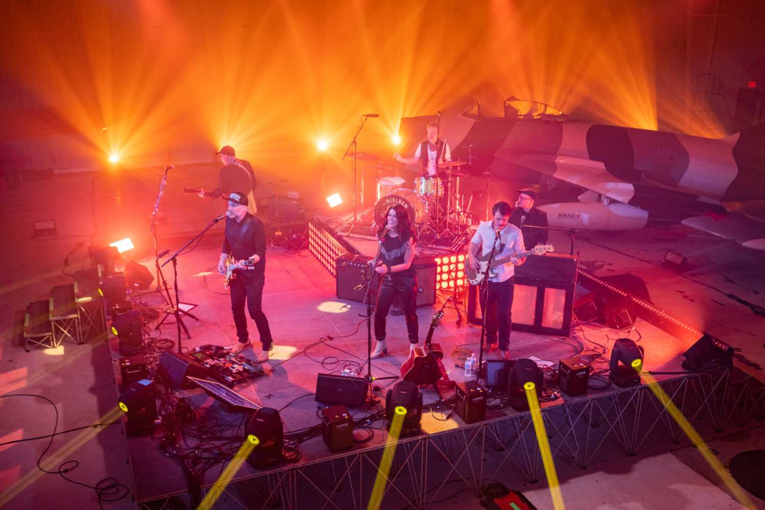 The concert was livestreamed for a corporate audience The concert was livestreamed for a corporate audience