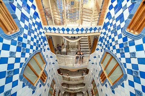 Casa Batlló has reinvented various spaces across the building