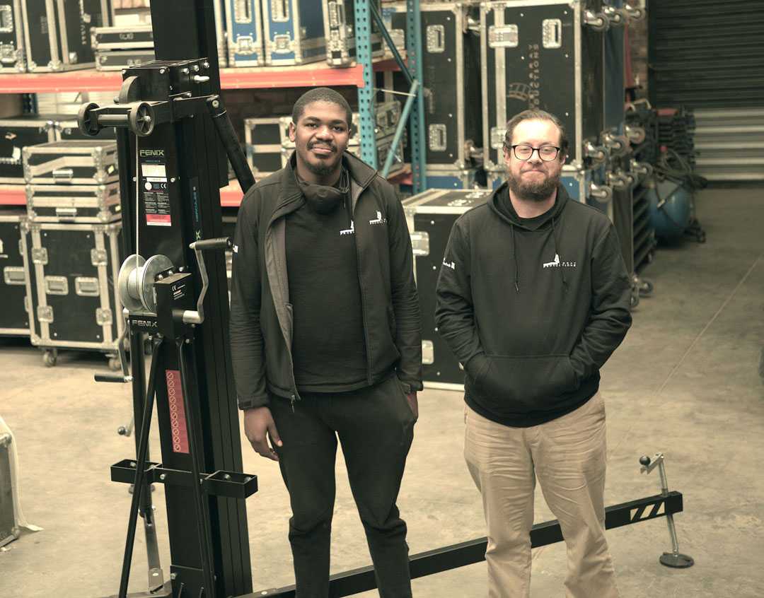 Blue Array’s Nathan Thiart and Reotshepile Tlhowe with the new Fenix Hercules 8 Blue Array’s Nathan Thiart and Reotshepile Tlhowe with the new Fenix Hercules 8