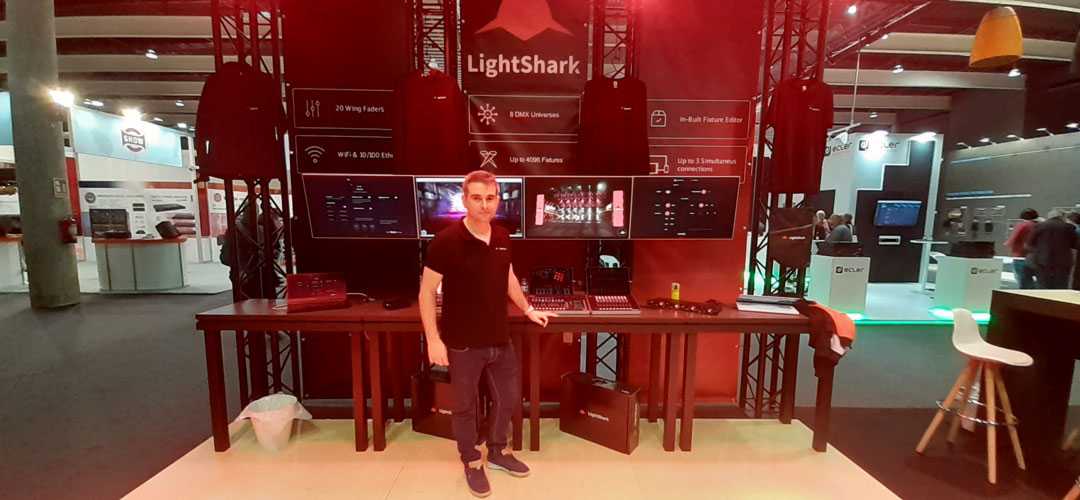 Alejo Cervera, LightShark product specialist, on the company's ISE stand