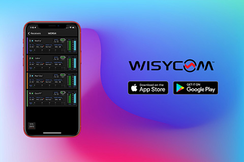 The Wisycom App is now available on the Apple App and Google Play stores