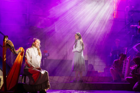 Louisa Smurthwaite's lighting design for Mountview Academy of Arts production of Carrie: The Musical. (Image: © Mountview Academy of Theatre Arts)