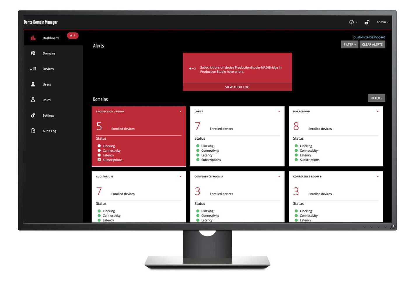 Dante Domain Manager v1.4 is a free update for existing users of Dante Domain Manager Dante Domain Manager v1.4 is a free update for existing users of Dante Domain Manager