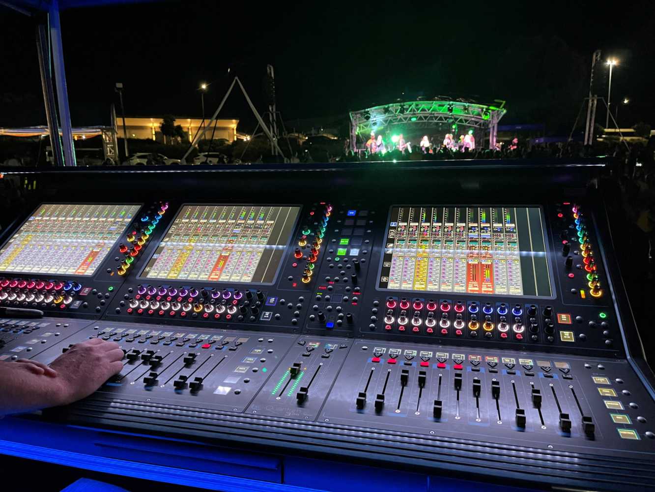 Captivate AV have loaded their console’s DMI ports with Dante connectivity and KLANG immersive in-ear mixing