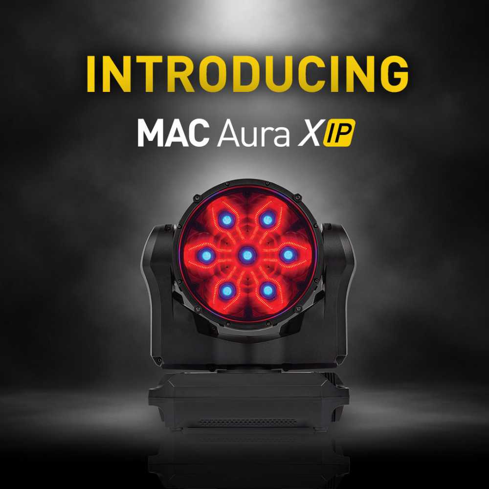 The new MAC Aura XIP is an indoor/outdoor premium wash Light with filament effect