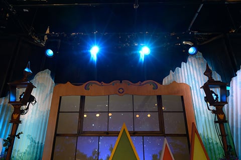 The fixtures were used for various studio sets (photo: Anne Marie Fox)