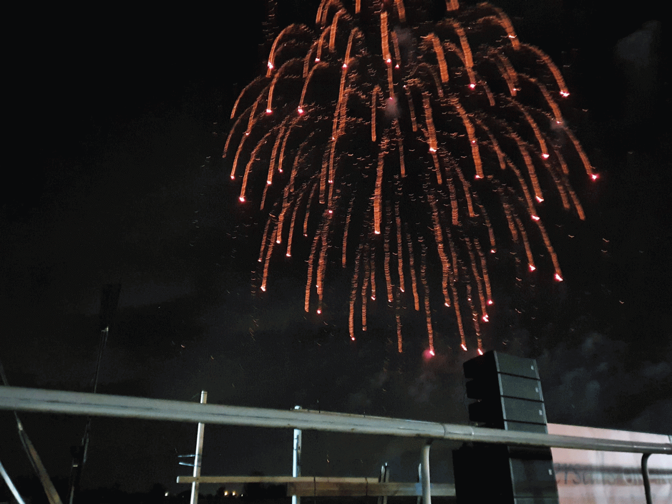 Fireworks at the races