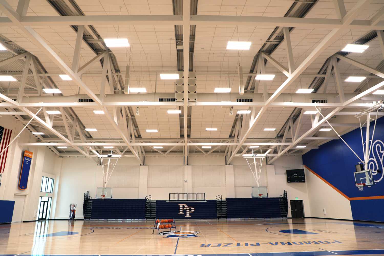 The remodelled gym supports 21 NCAA teams and more than 1,800 intramural and 550 club athletes