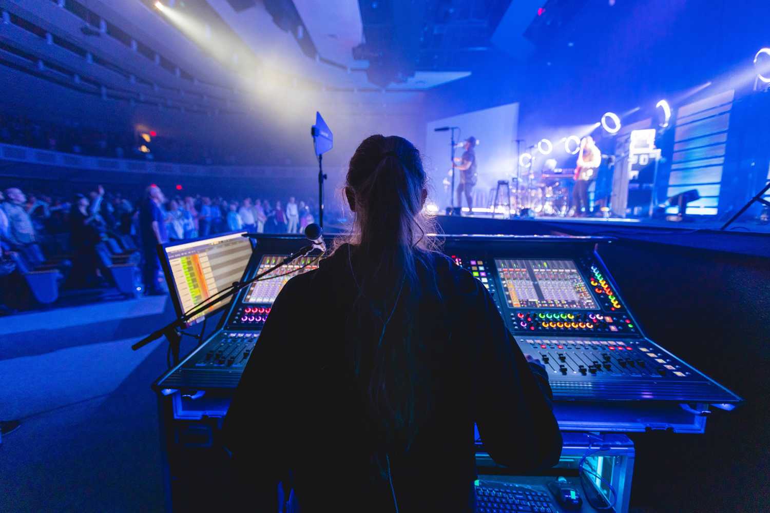 For the tour, monitors were mixed on a second Quantum338 by Meredith Empie