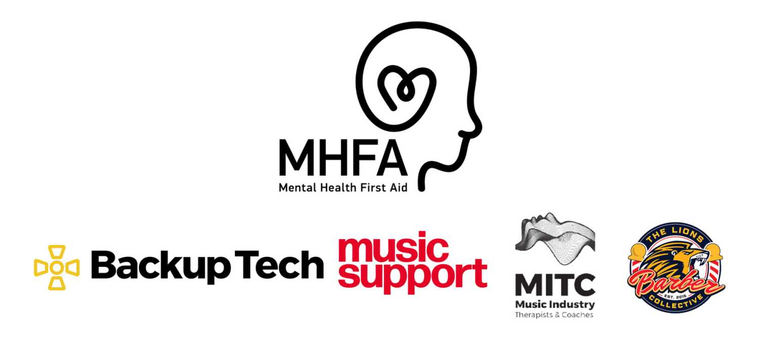 The Wellbeing Hub will be hosted by Music Support, Backup, Music Industry Therapists and Lions Barber Collective