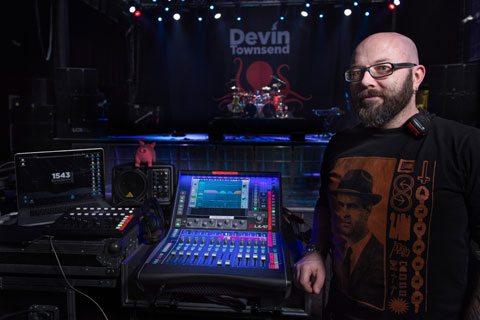 FOH engineer Chris Edrich with dLive C1500