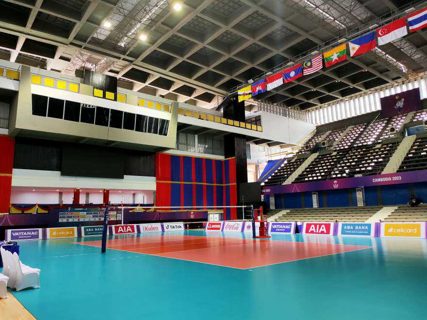 The stadium hosts primarily basketball and volleyball games