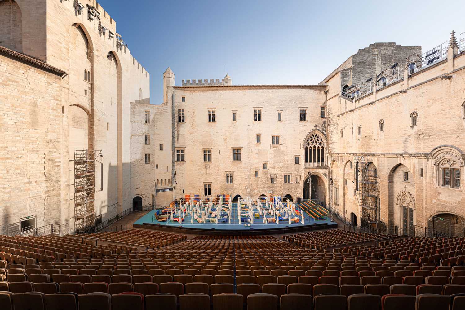 The Courtyard of Honour at the Palace of the Popes