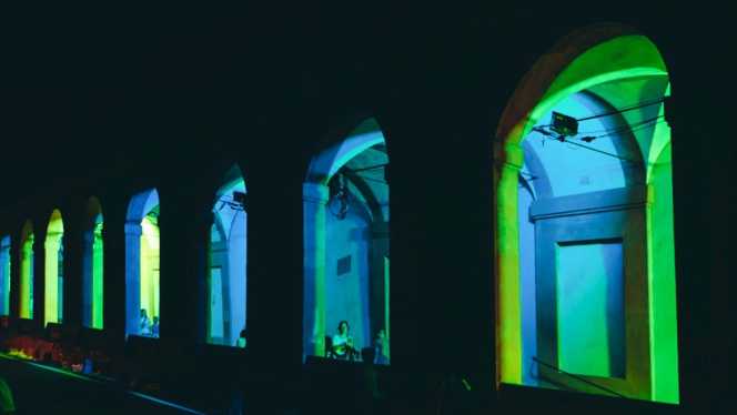 Lighting the arcades of Bologna