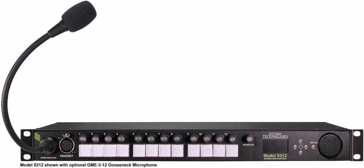 The Model 5312 is a rack-mounted unit that is designed to serve as an audio control centre