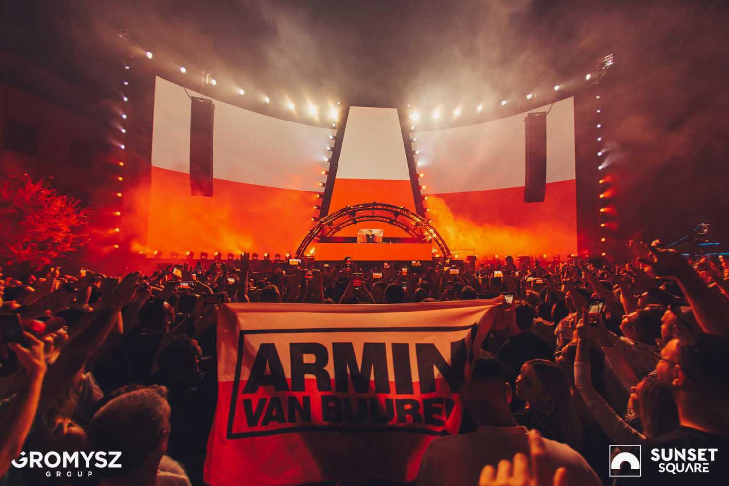 The Sunset Square EDM festival was headlined by DJ Armin Van Buuren