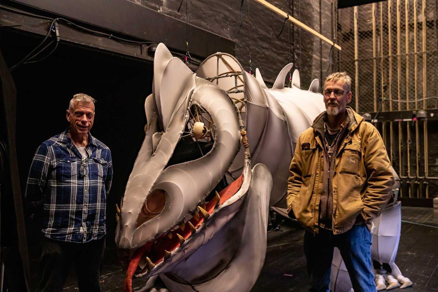 Bellevue Teatret production manager Bjarne Olsen (left) with technical manager Martin Vive Rasmussen (photo: Louise Stickland) Bellevue Teatret production manager Bjarne Olsen (left) with technical manager Martin Vive Rasmussen (photo: Louise Stickland)